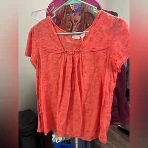 Harve Benard Coral Textured Blouse